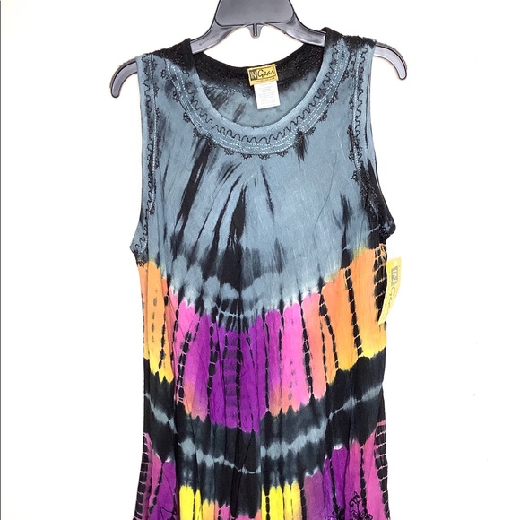 < NEW Multicolor Tie Dye Dress > - Picture 2 of 4